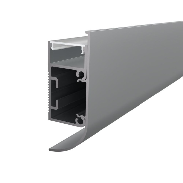 LED ALU Profil ARC Wandmontage inkl. Abdeckung matt 2000mm